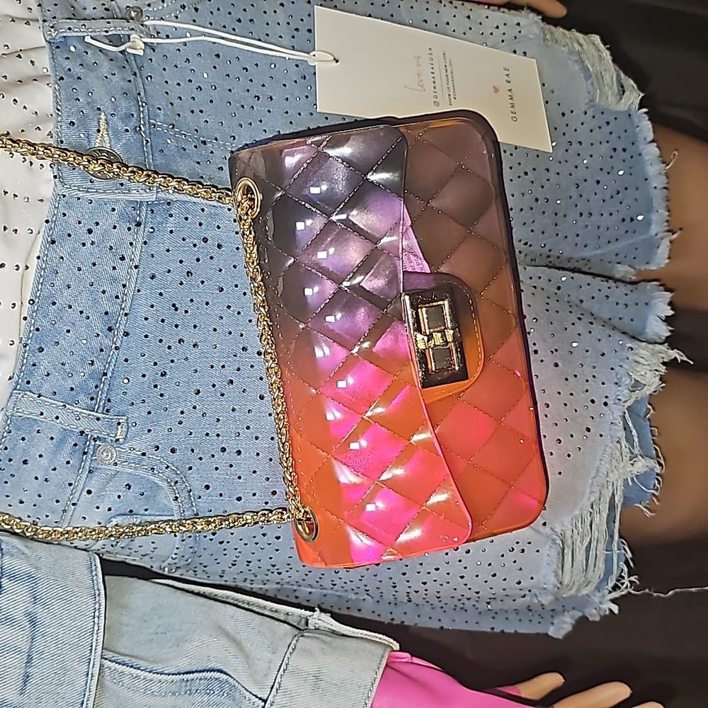 Crossbody ombre purse